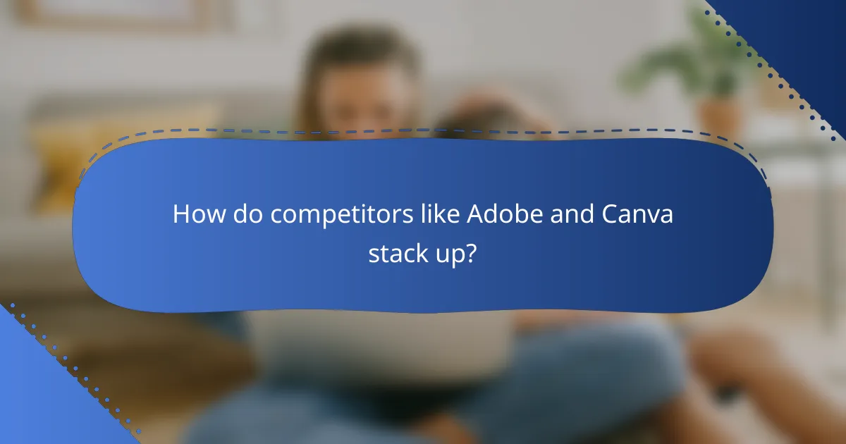 How do competitors like Adobe and Canva stack up?